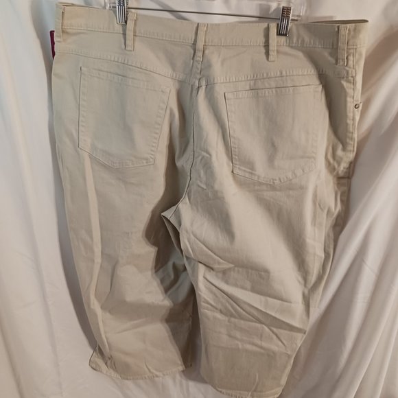 NWT Womens Capris Lee Riders 24W Beige - Oatmeal Color - Picture 8 of 14